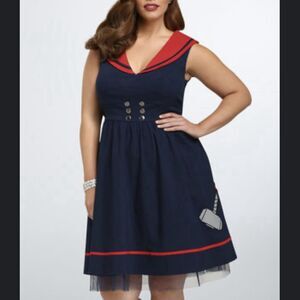Marvel Her Universe Thor Cosplay Dress Women’s 18 Navy Sailor Skater Comic Con